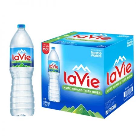 Thùng nước khoáng LaVie chai lớn 1.5L