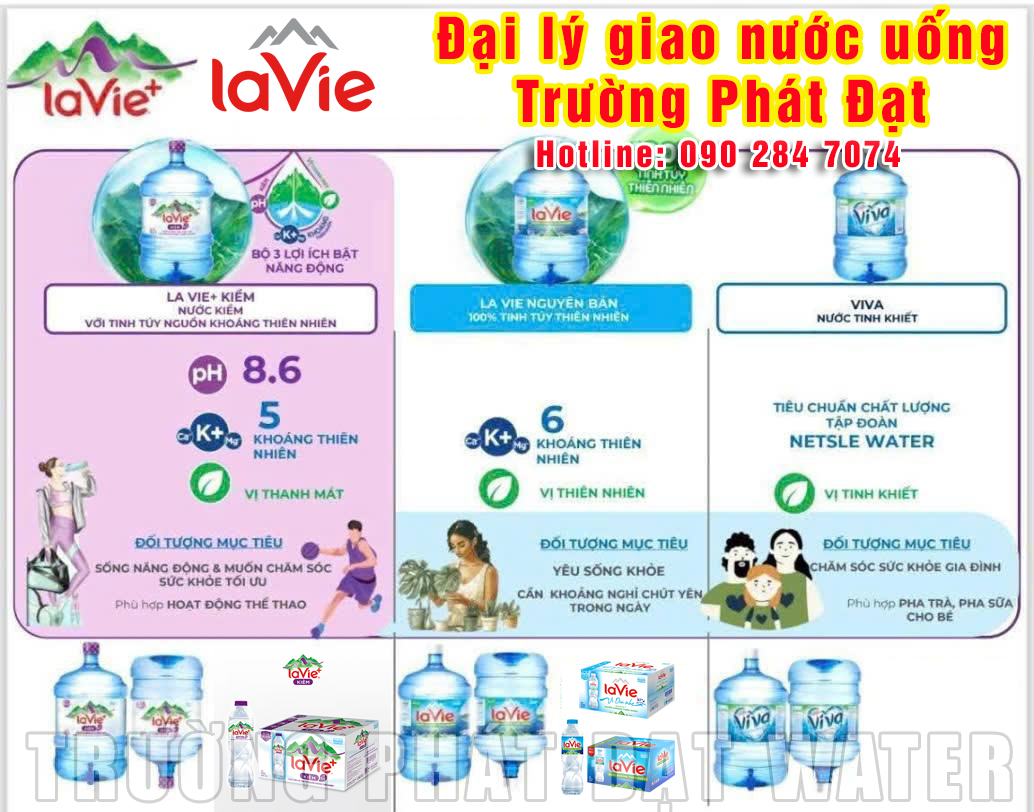 Đại lý Nước LaVie Quận 3 TPHCM Trường Phát Đạt Water: 100% Chính Hãng, Giá Rẻ, Giao Nhanh